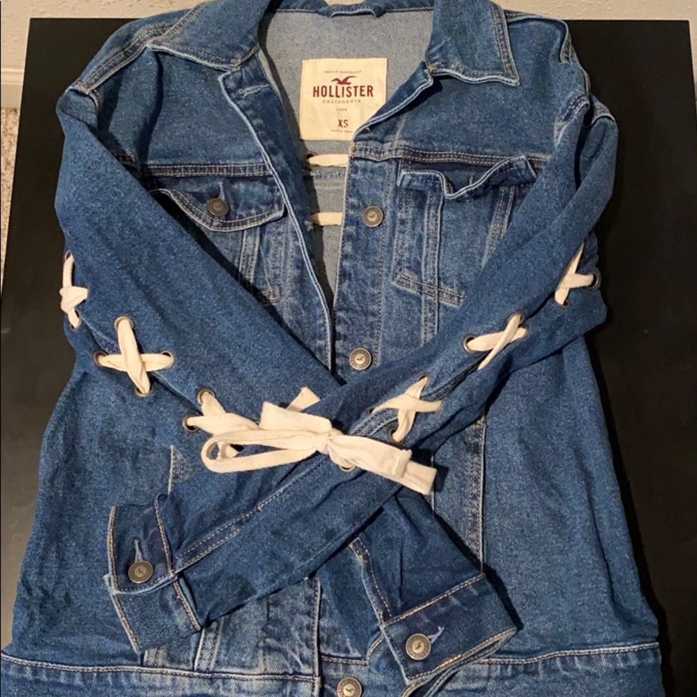 Hollister Lace-up Jean Jacket